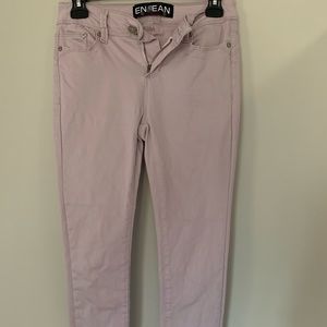 Mauve skinny jeans